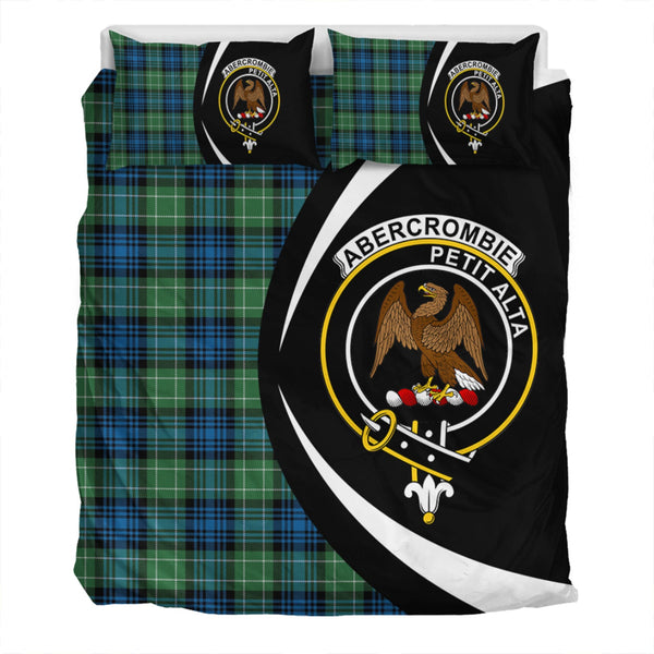 Abercrombie Ancient Clan Badge Tartan Bedding Set Circle Style