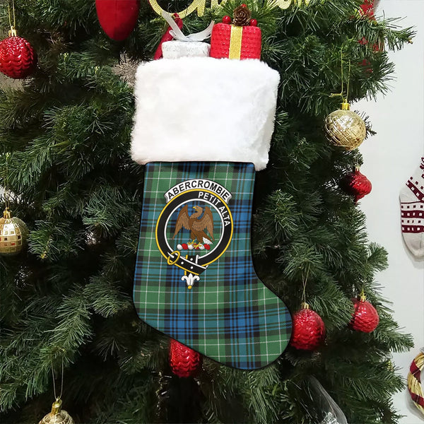 Abercrombie Ancient Clan Badge Tartan Christmas Stocking