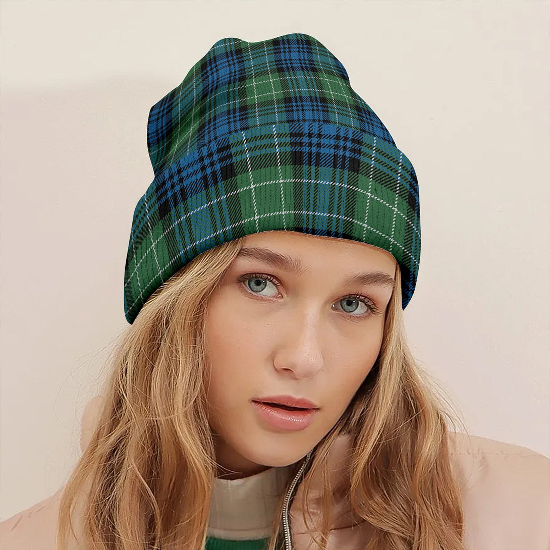 Abercrombie Ancient Clan Badge Tartan Knitted Beanie