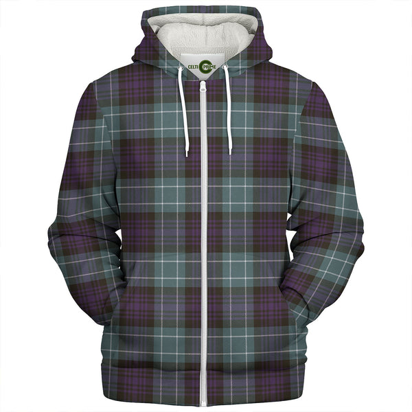 Abercrombie Weathered Clan Badge Tartan Sherpa Hoodie