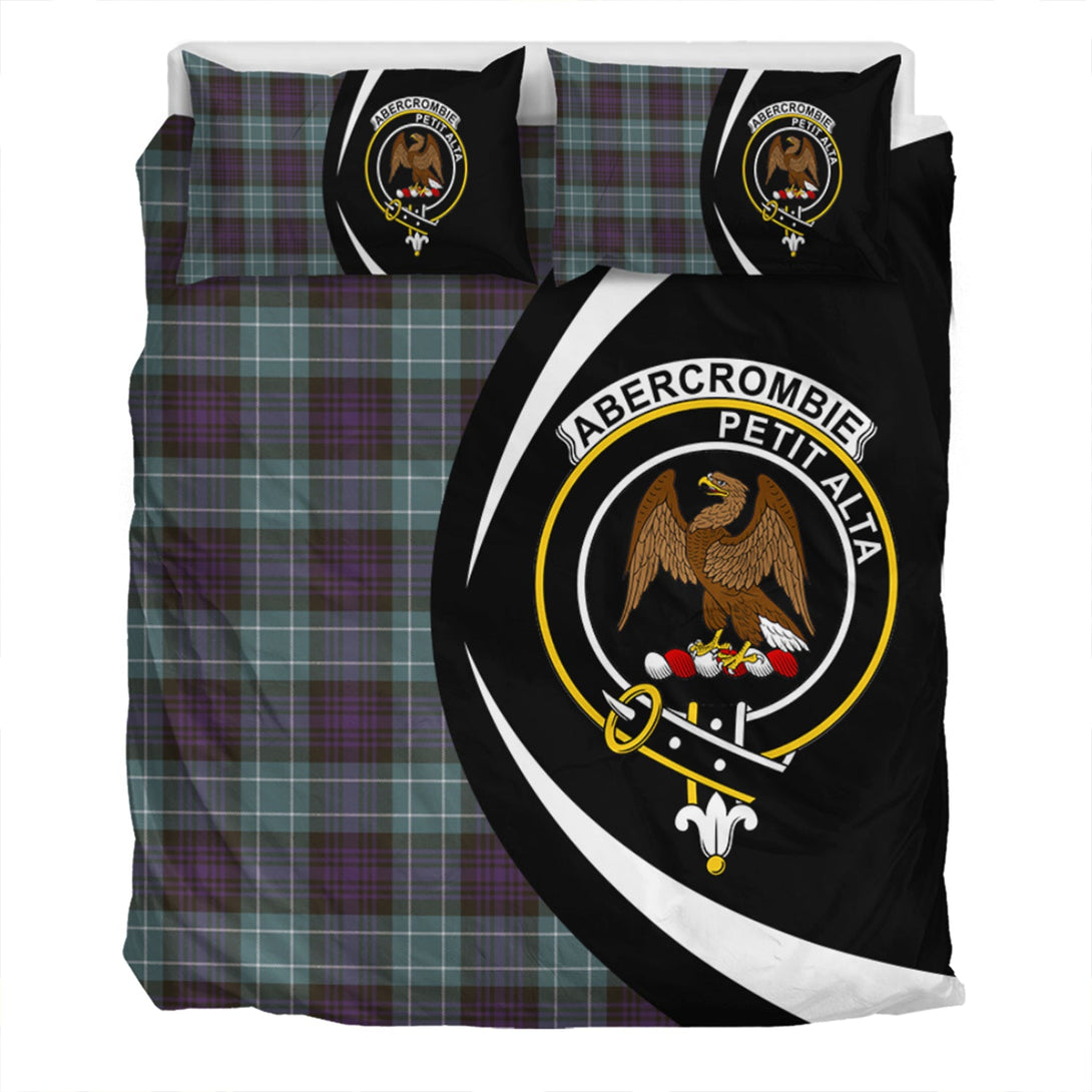 Abercrombie Weathered Clan Badge Tartan Bedding Set Circle Style