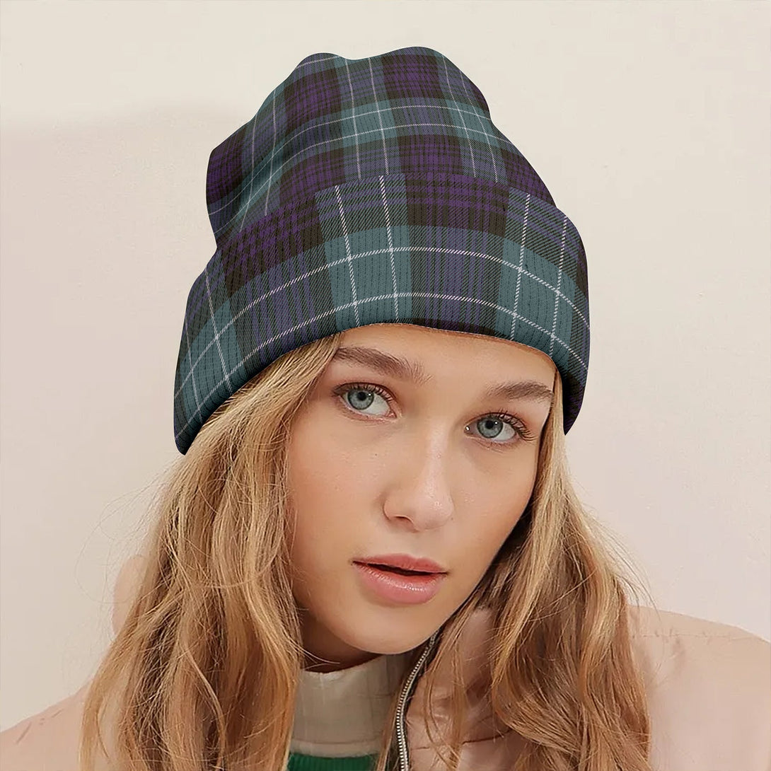 Abercrombie Weathered Clan Badge Tartan Knitted Beanie