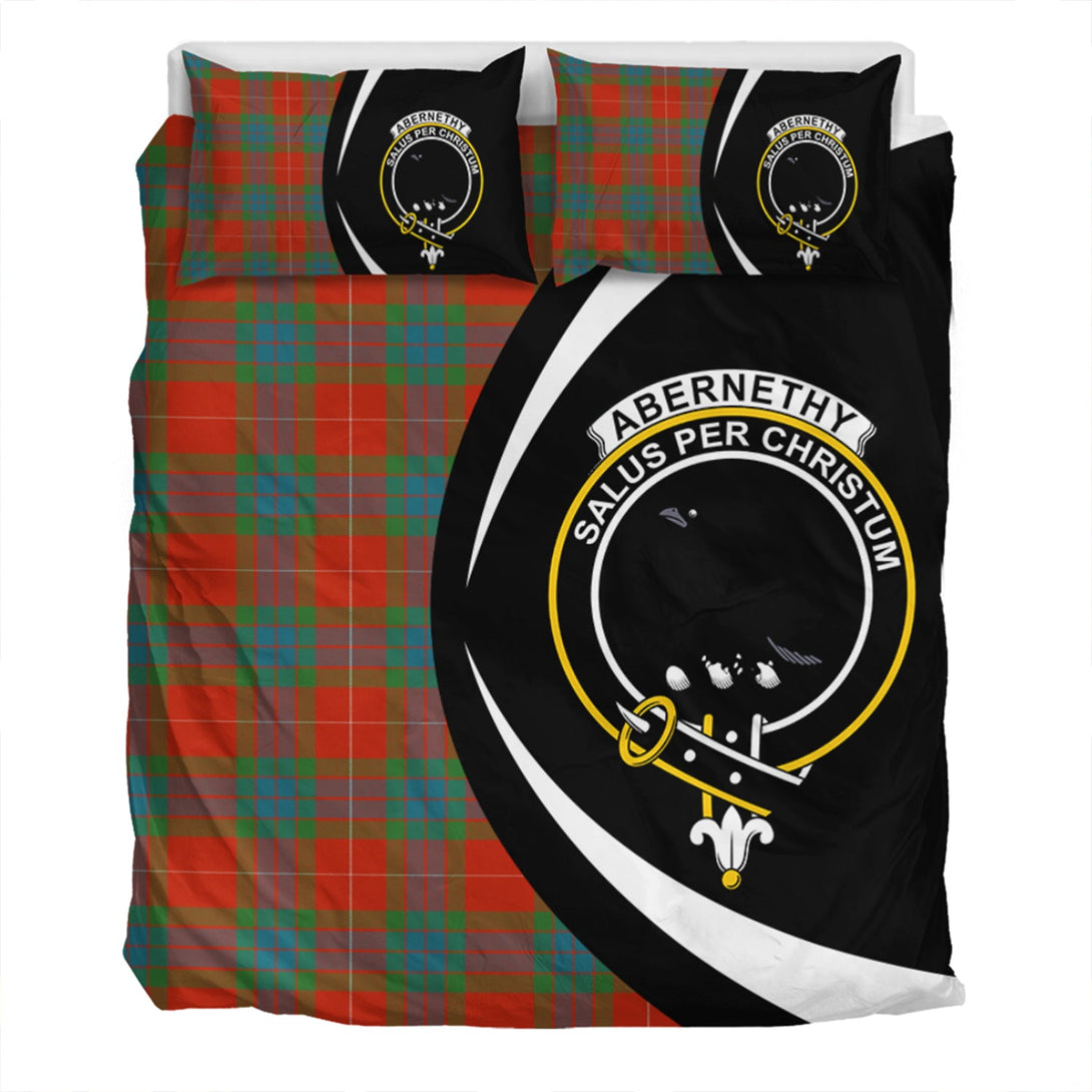 Abernethy Ancient Clan Badge Tartan Bedding Set Circle Style