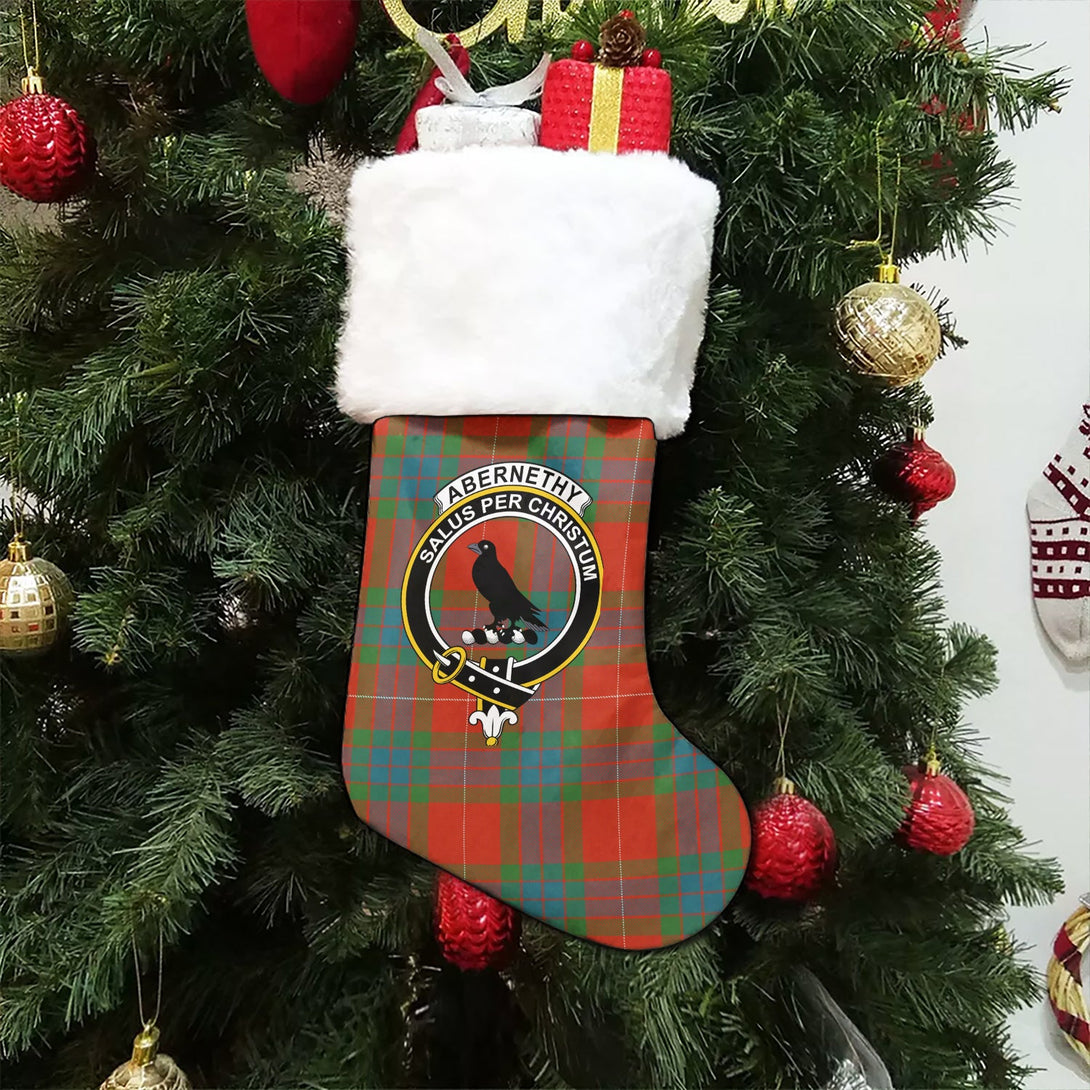 Abernethy Ancient Clan Badge Tartan Christmas Stocking