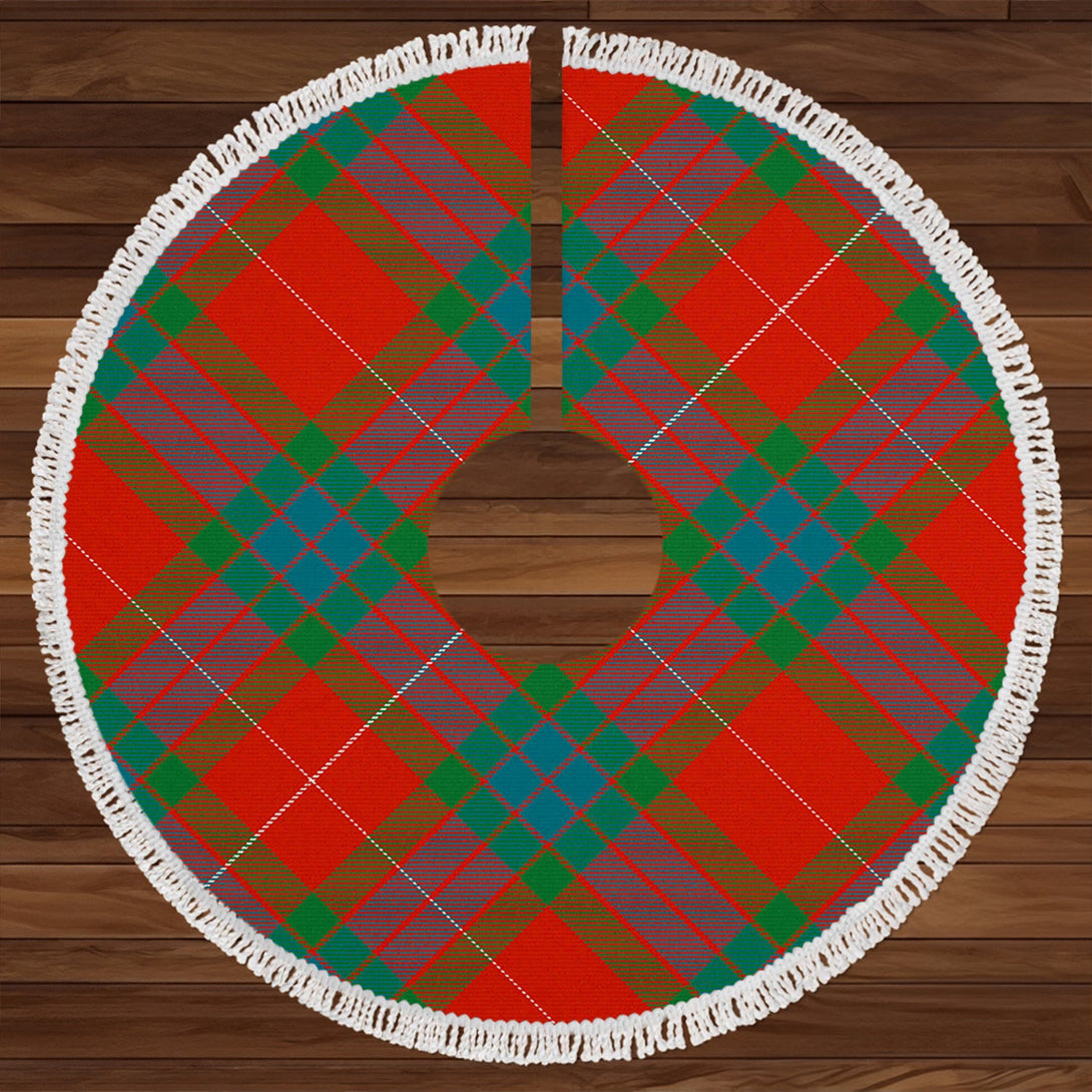 Abernethy Ancient Clan Badge Tartan Christmas Tree Skirt