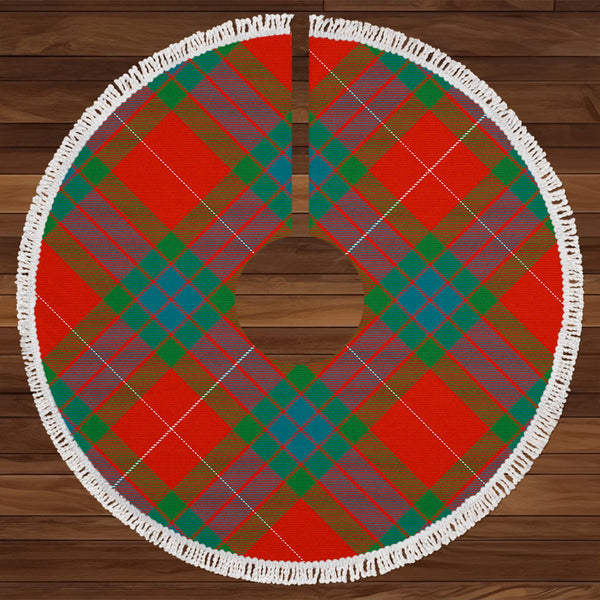 Abernethy Ancient Clan Badge Tartan Christmas Tree Skirt