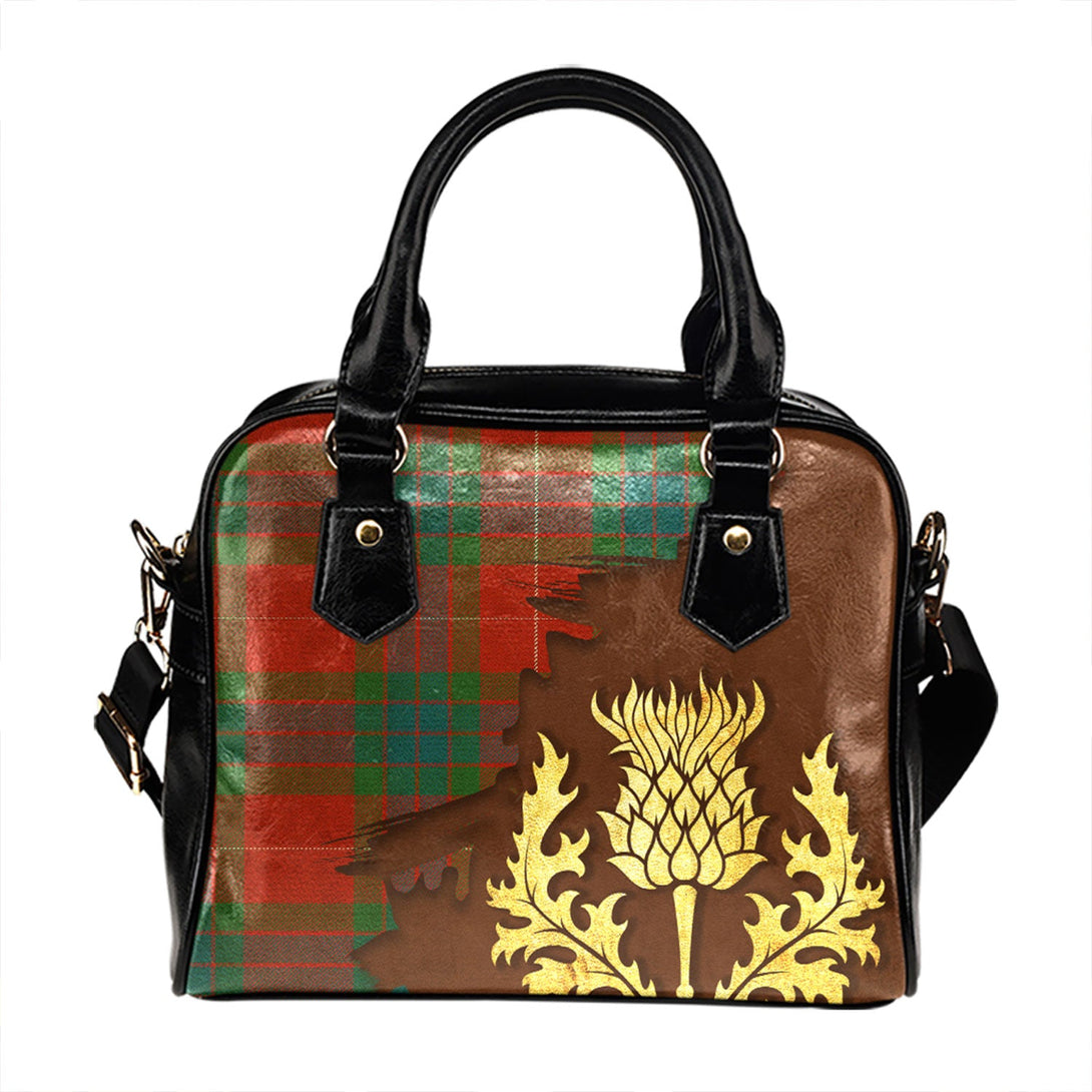 Abernethy Ancient Tartan Shoulder Handbag Thistle Oldest Style