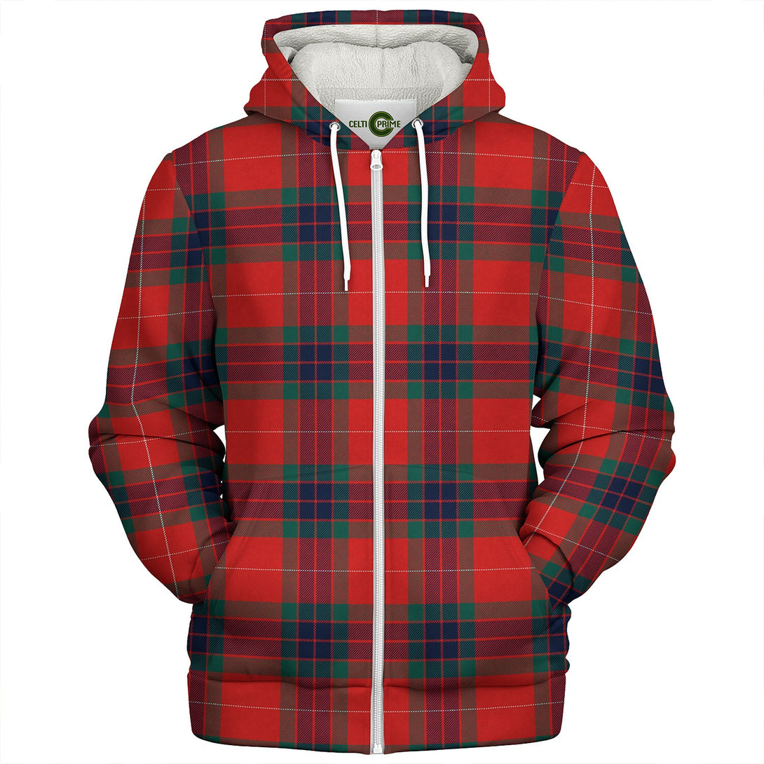 Abernethy Modern Clan Badge Tartan Sherpa Hoodie