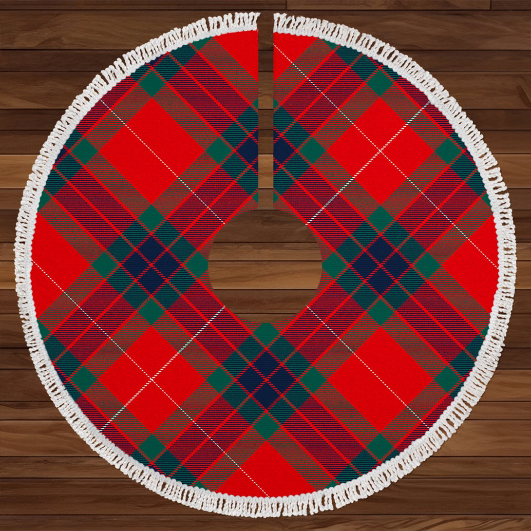 Abernethy Modern Clan Badge Tartan Christmas Tree Skirt