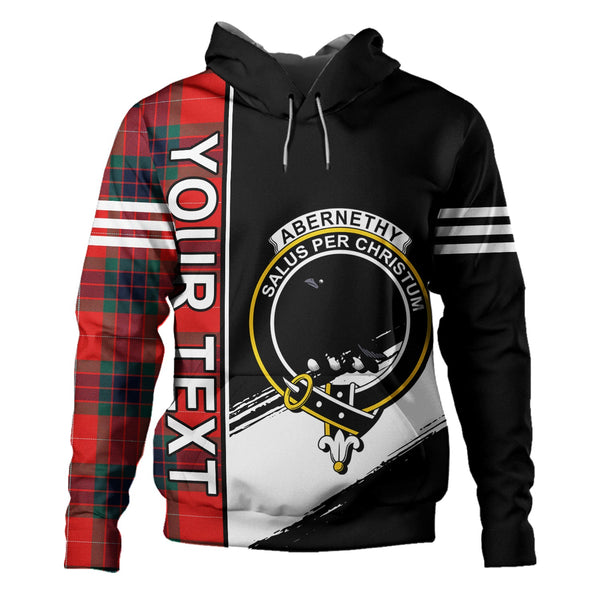 Abernethy Modern Clan Badge Tartan Hoodie Quarter Style Personalized