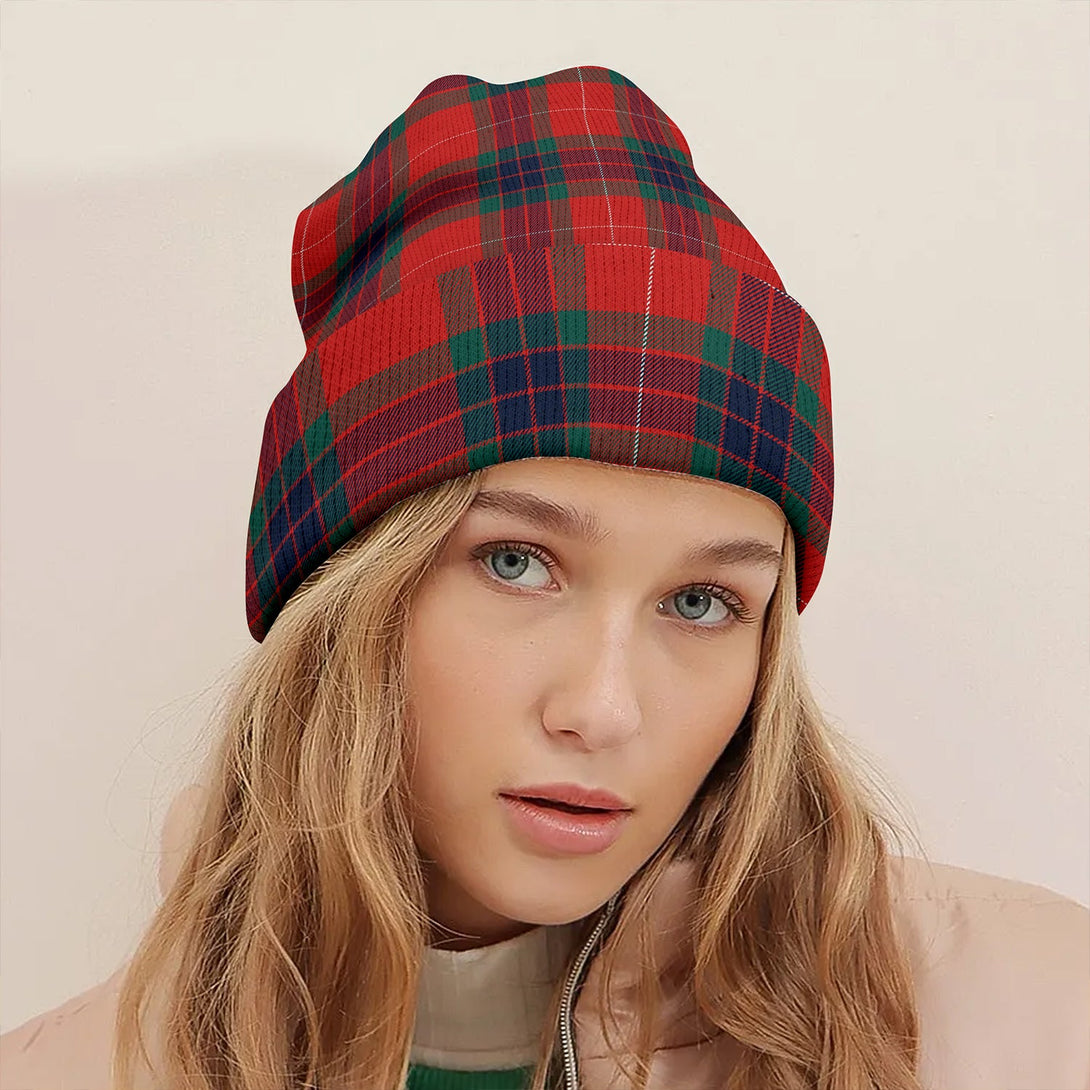 Abernethy Modern Clan Badge Tartan Knitted Beanie