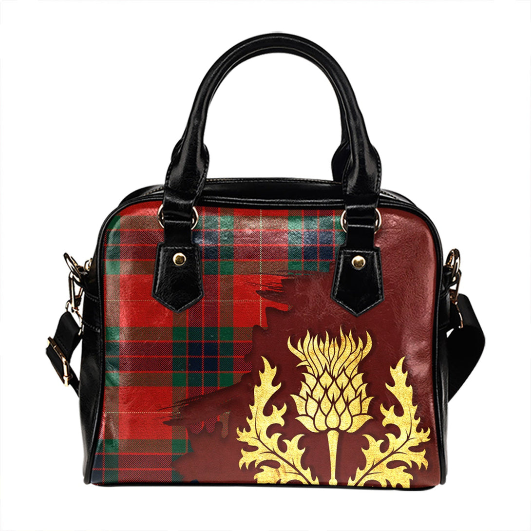 Abernethy Modern Tartan Shoulder Handbag Thistle Oldest Style