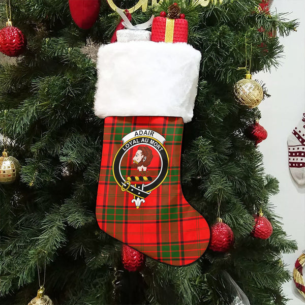 Adair Clan Badge Tartan Christmas Stocking