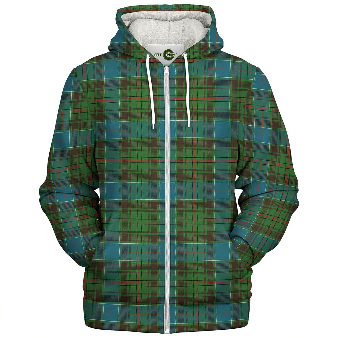 Adam Ancient Clan Badge Tartan Sherpa Hoodie