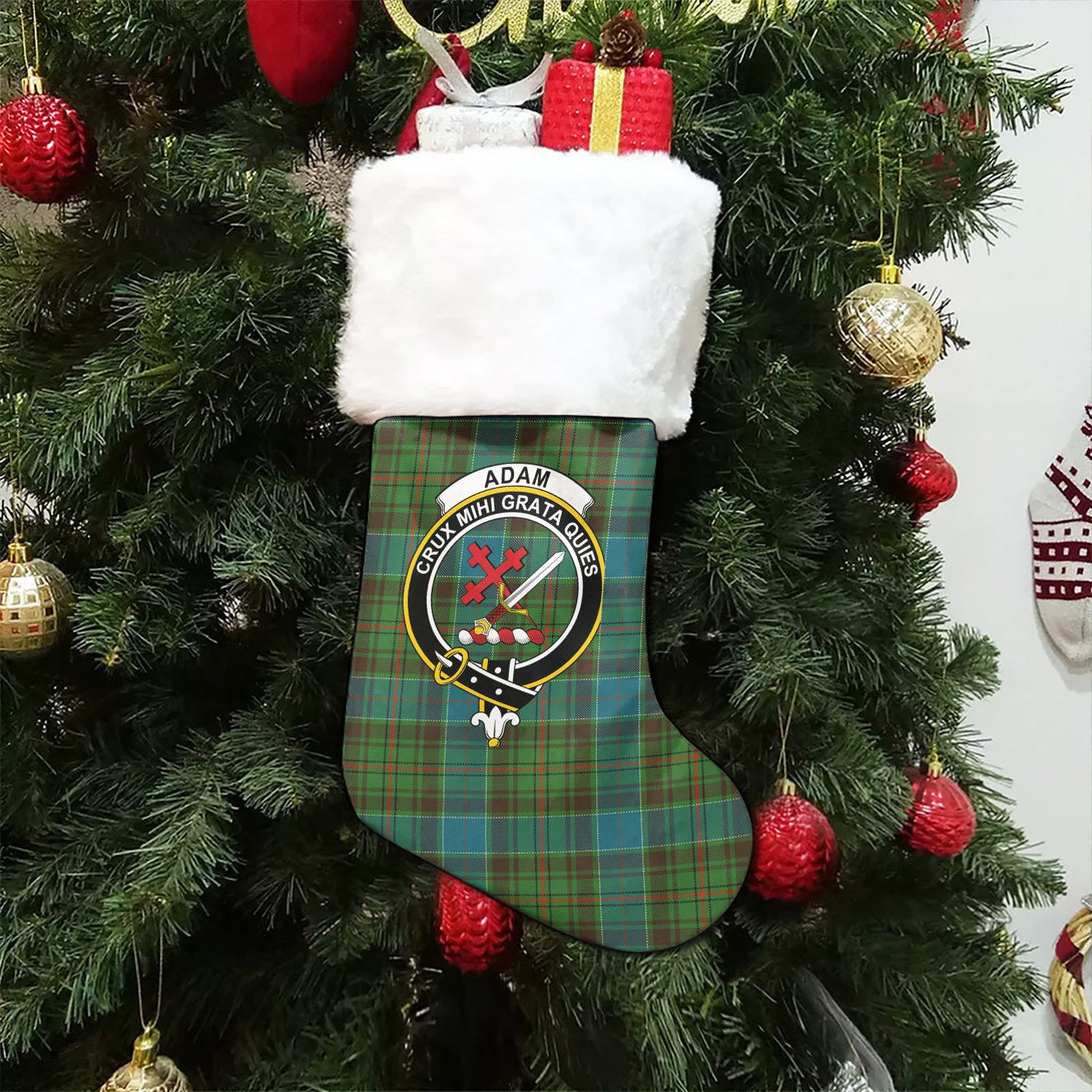 Adam Ancient Clan Badge Tartan Christmas Stocking