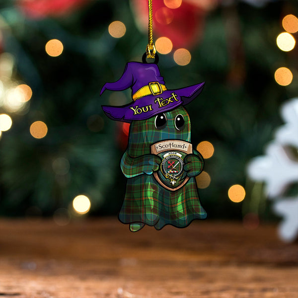 Adam Ancient Clan Badge Tartan Wood Acrylic Ornament Halloween Ghost