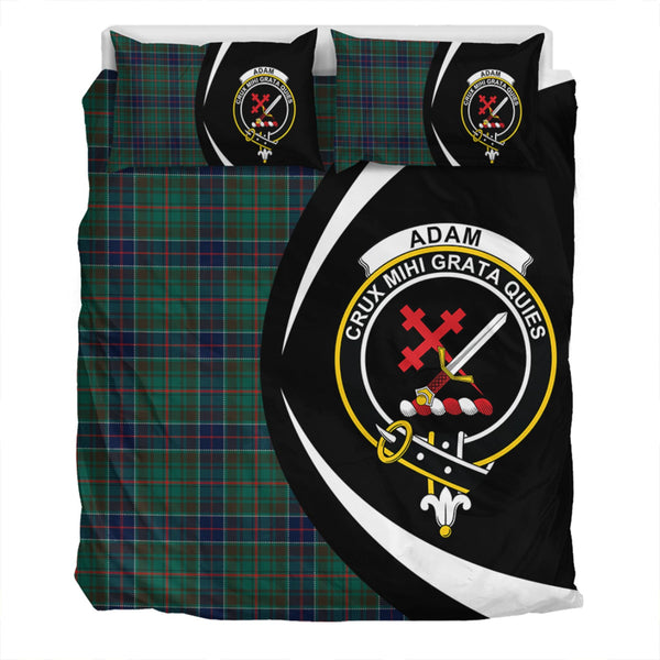 Adam Modern Clan Badge Tartan Bedding Set Circle Style