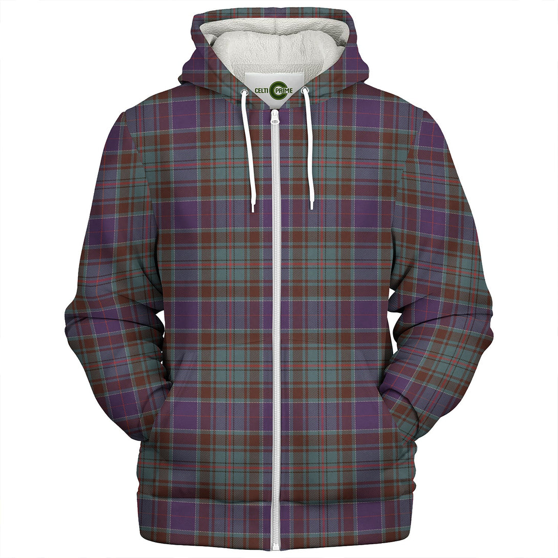 Adam Weathered Clan Badge Tartan Sherpa Hoodie