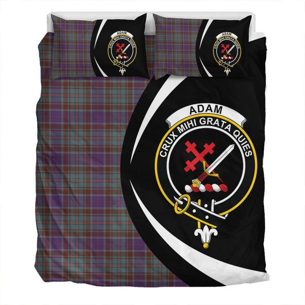 Adam Weathered Clan Badge Tartan Bedding Set Circle Style