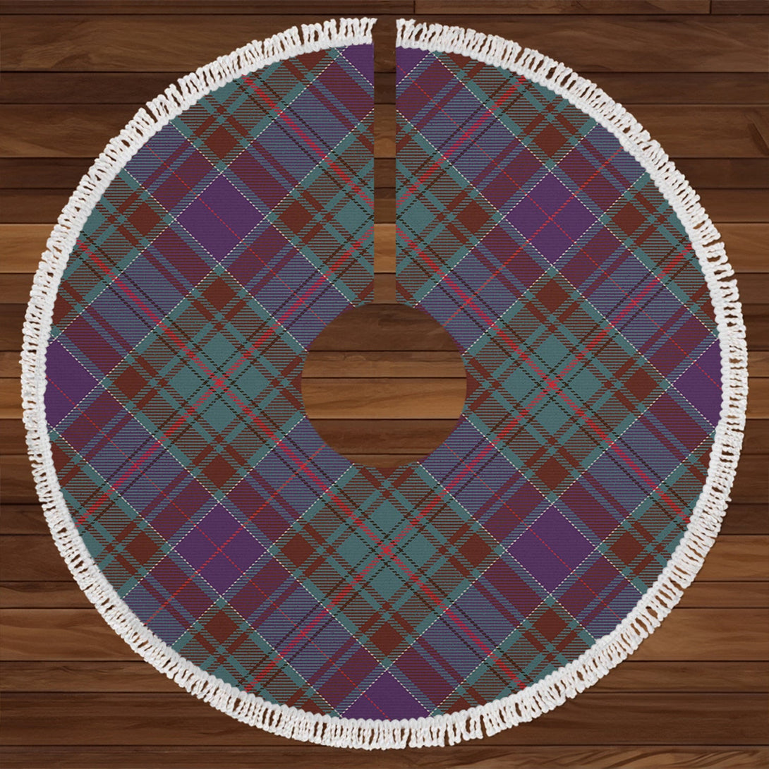 Adam Weathered Clan Badge Tartan Christmas Tree Skirt