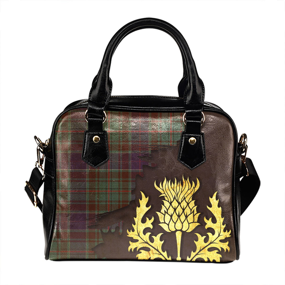 Adam Weathered Tartan Shoulder Handbag Thistle Oldest Style