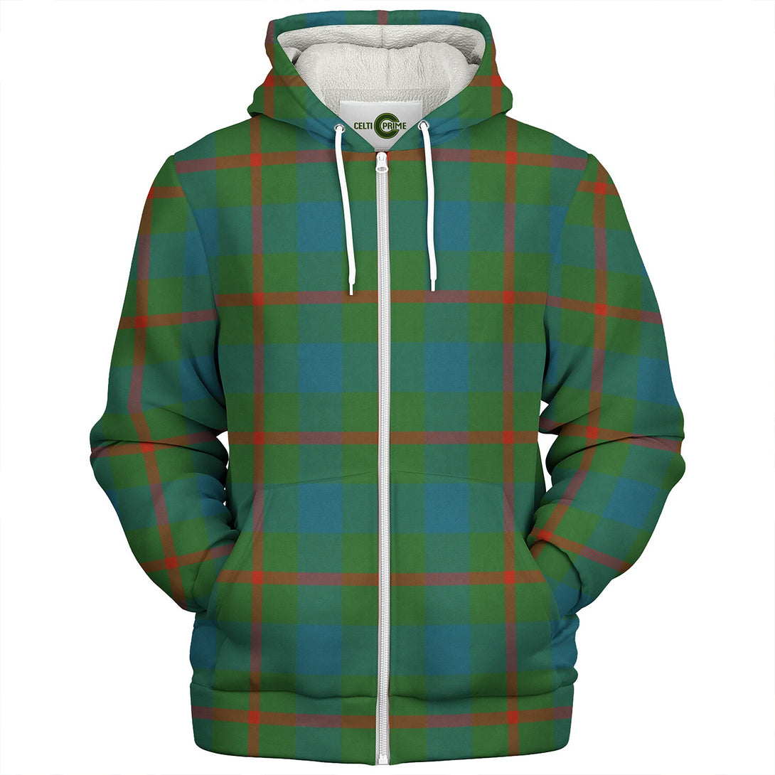 Agnew (MacAgnew) Ancient Clan Badge Tartan Sherpa Hoodie