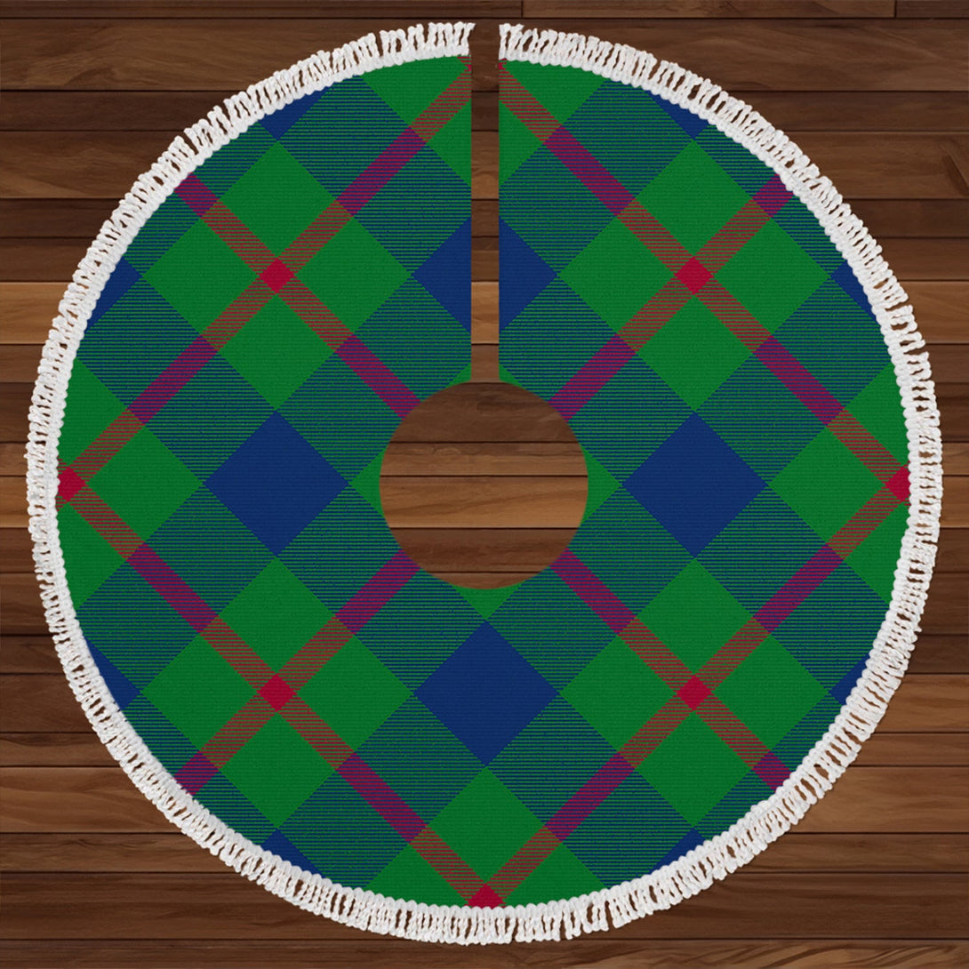 Agnew (MacAgnew) Modern Clan Badge Tartan Christmas Tree Skirt