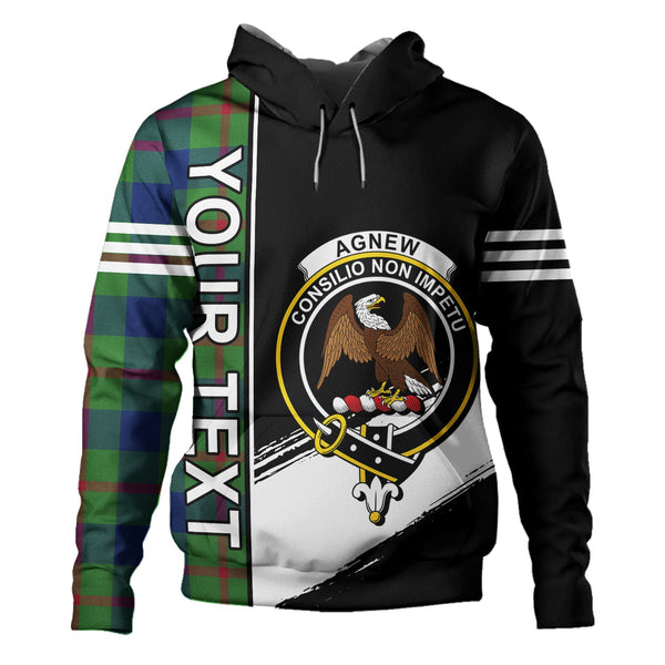 Agnew (MacAgnew) Modern Clan Badge Tartan Hoodie Quarter Style Personalized