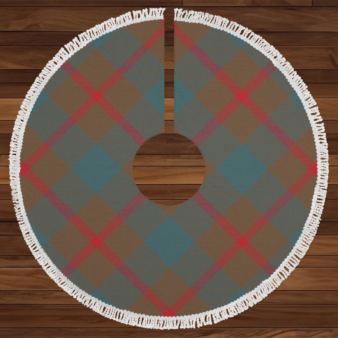 Agnew (MacAgnew) Weathered Clan Badge Tartan Christmas Tree Skirt