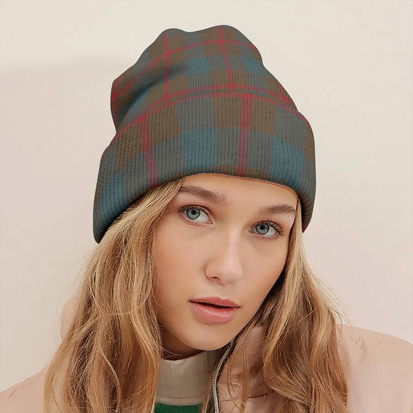 Agnew (MacAgnew) Weathered Clan Badge Tartan Knitted Beanie