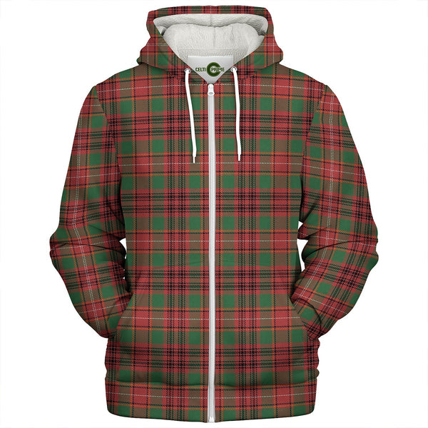 Ainslie Ancient Clan Badge Tartan Sherpa Hoodie