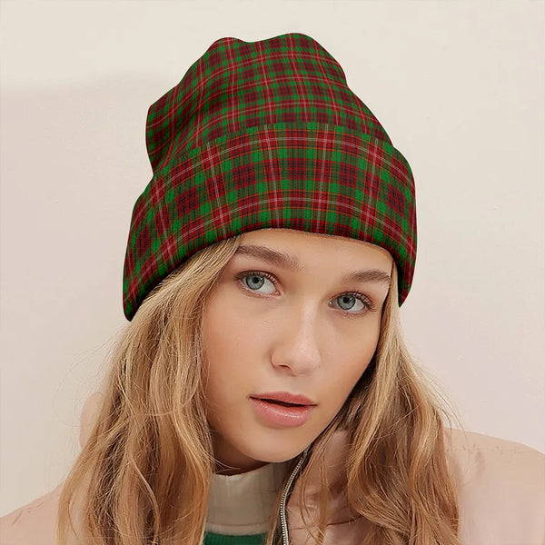 Ainslie Clan Badge Tartan Knitted Beanie