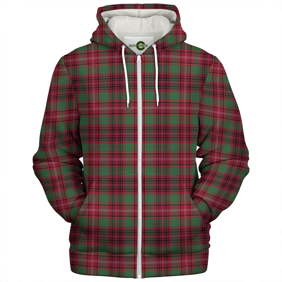 Ainslie Modern Clan Badge Tartan Sherpa Hoodie