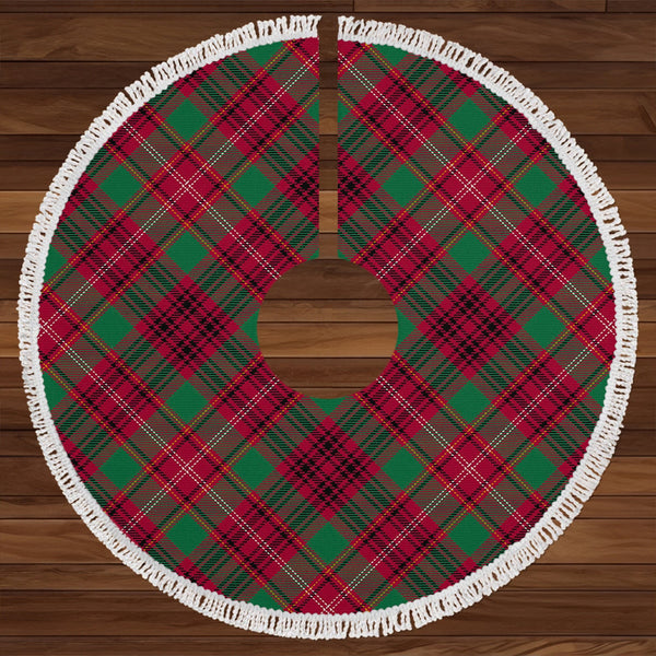 Ainslie Modern Clan Badge Tartan Christmas Tree Skirt