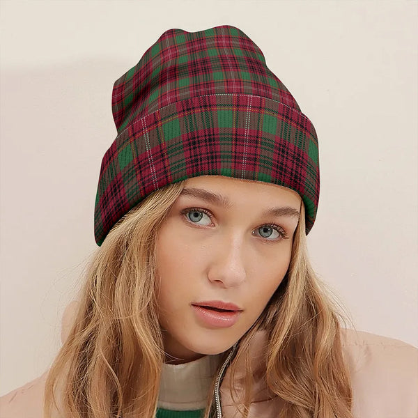 Ainslie Modern Clan Badge Tartan Knitted Beanie