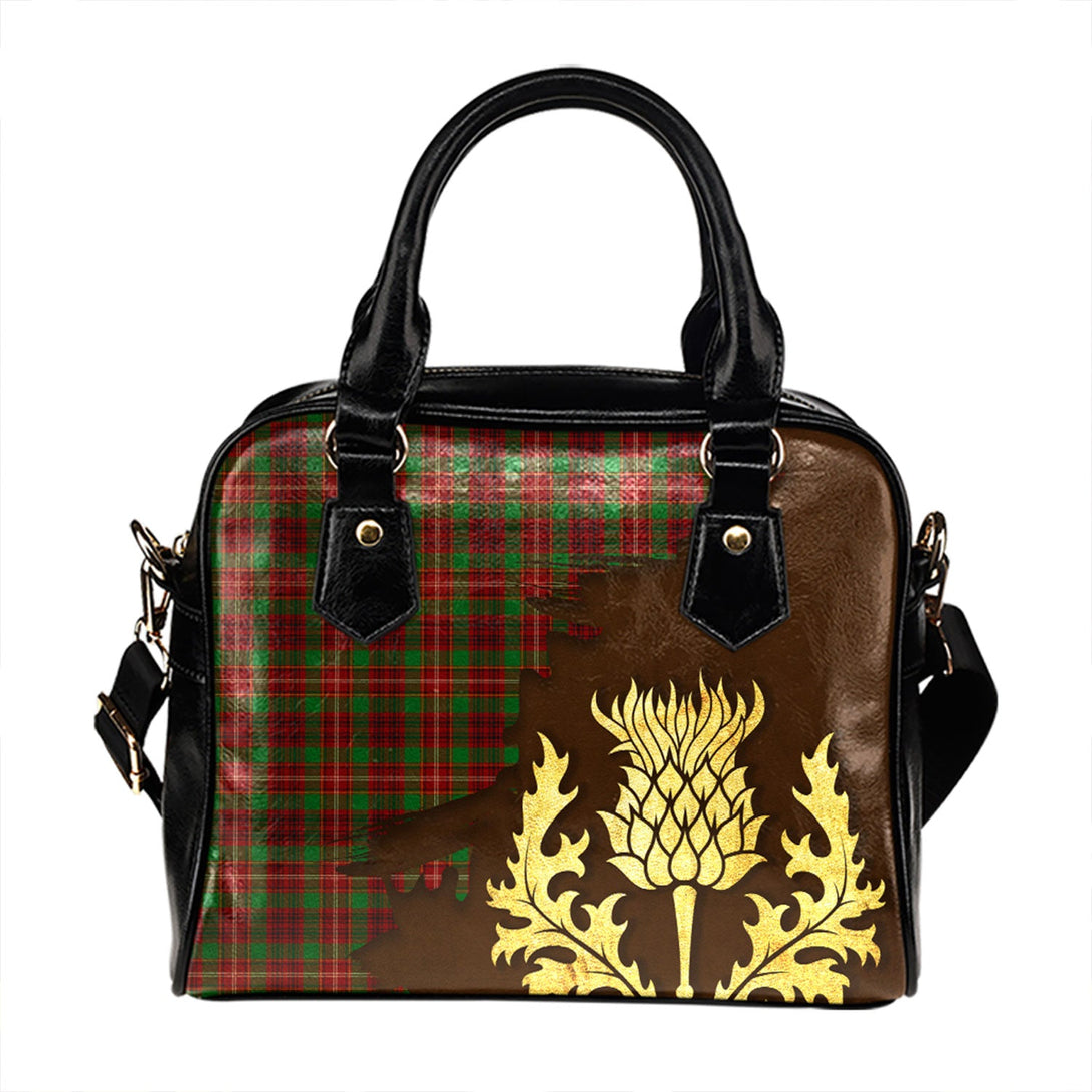 Ainslie Tartan Shoulder Handbag Thistle Oldest Style