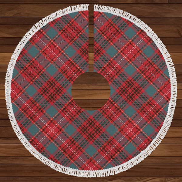 Ainslie Weathered Clan Badge Tartan Christmas Tree Skirt