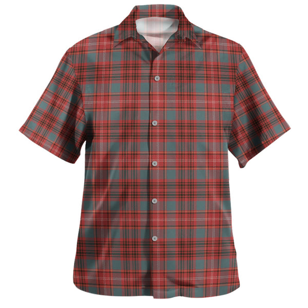 Ainslie Weathered Clan Badge Tartan Hawaiian Shirt