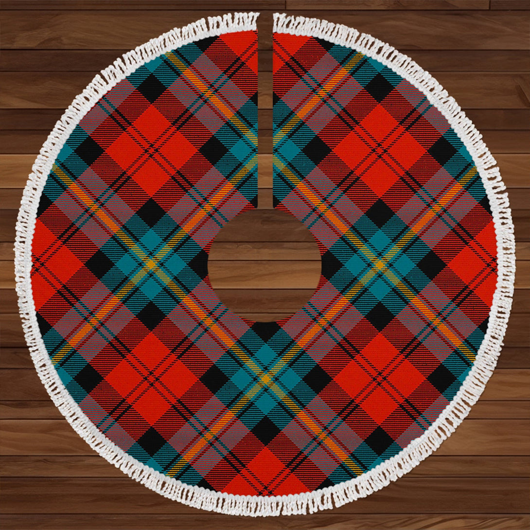 Aitken Ancient Clan Badge Tartan Christmas Tree Skirt