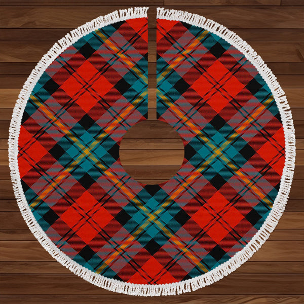 Aitken Ancient Clan Badge Tartan Christmas Tree Skirt