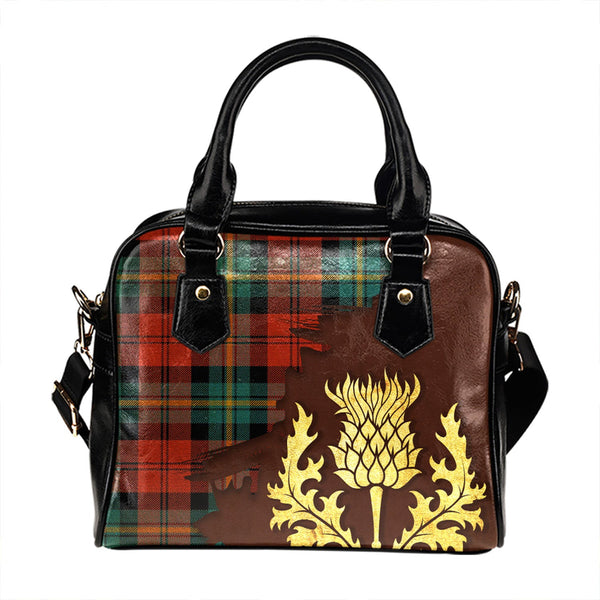 Aitken Ancient Tartan Shoulder Handbag Thistle Oldest Style