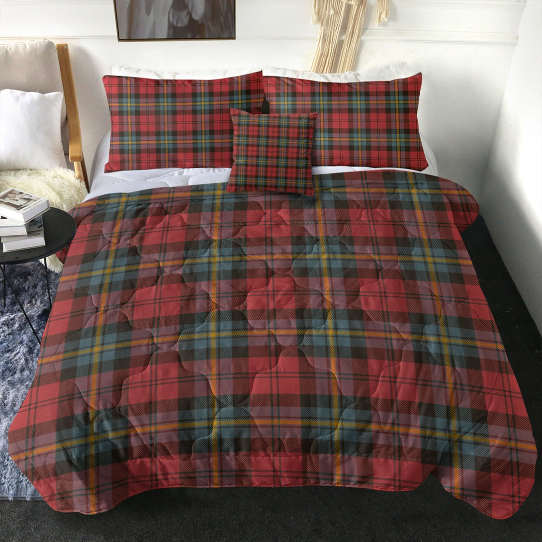 Aitken Weathered Clan Badge Tartan Comforter