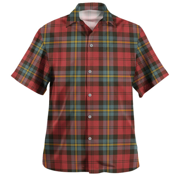 Aitken Weathered Clan Badge Tartan Hawaiian Shirt