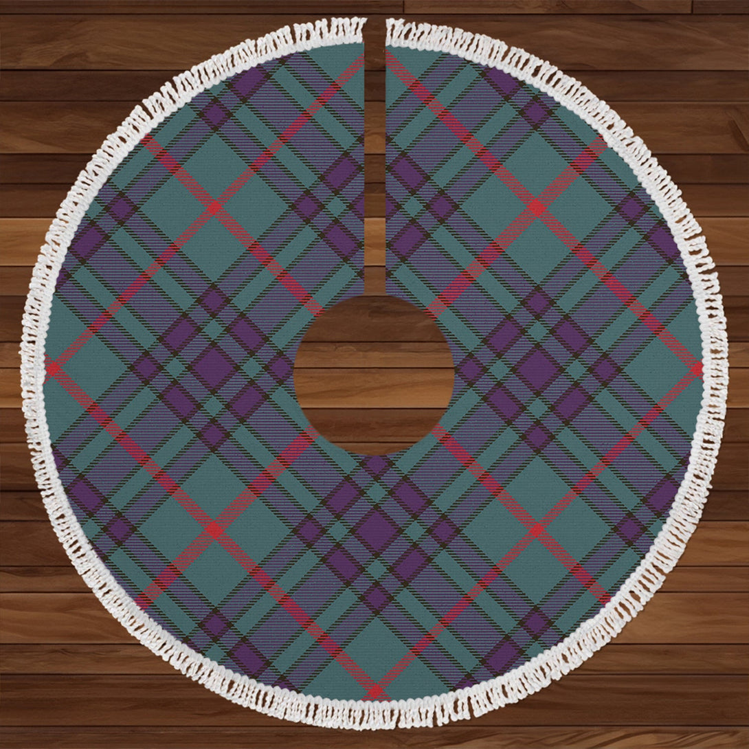 Aiton Weathered Clan Badge Tartan Christmas Tree Skirt