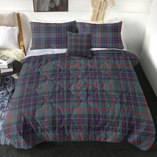 Aiton Weathered Clan Badge Tartan Comforter