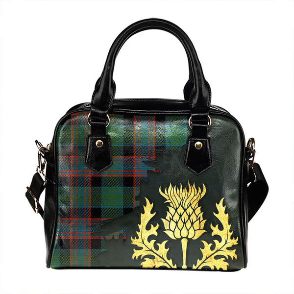 Alexander Hunting Ancient Tartan Shoulder Handbag Thistle Oldest Style