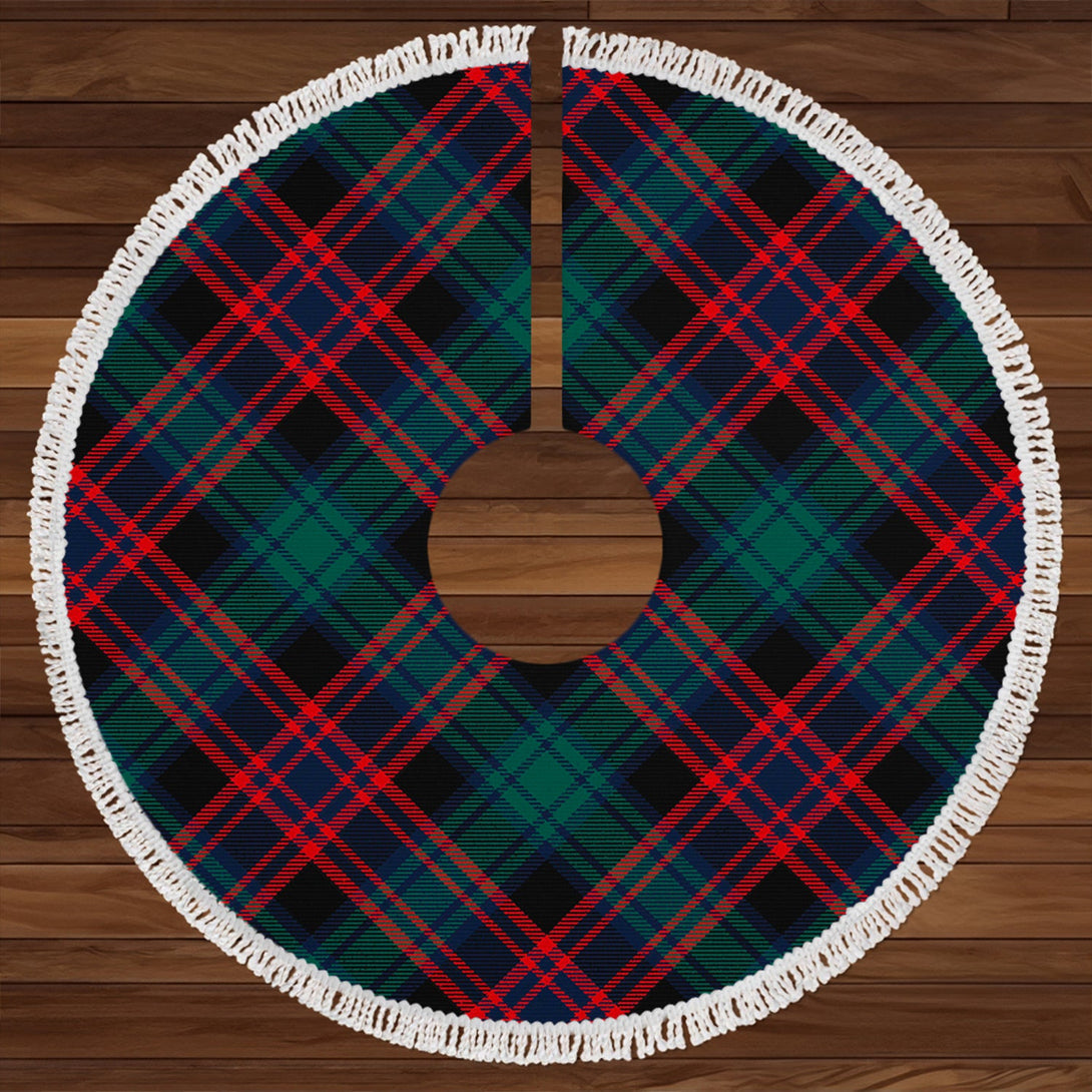 Alexander Hunting Modern Clan Badge Tartan Christmas Tree Skirt