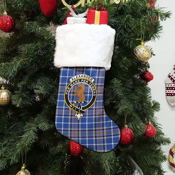 Alexander of Menstry Ancient Clan Badge Tartan Christmas Stocking