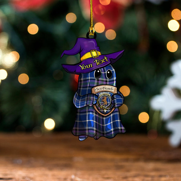 Alexander of Menstry Ancient Clan Badge Tartan Wood Acrylic Ornament Halloween Ghost