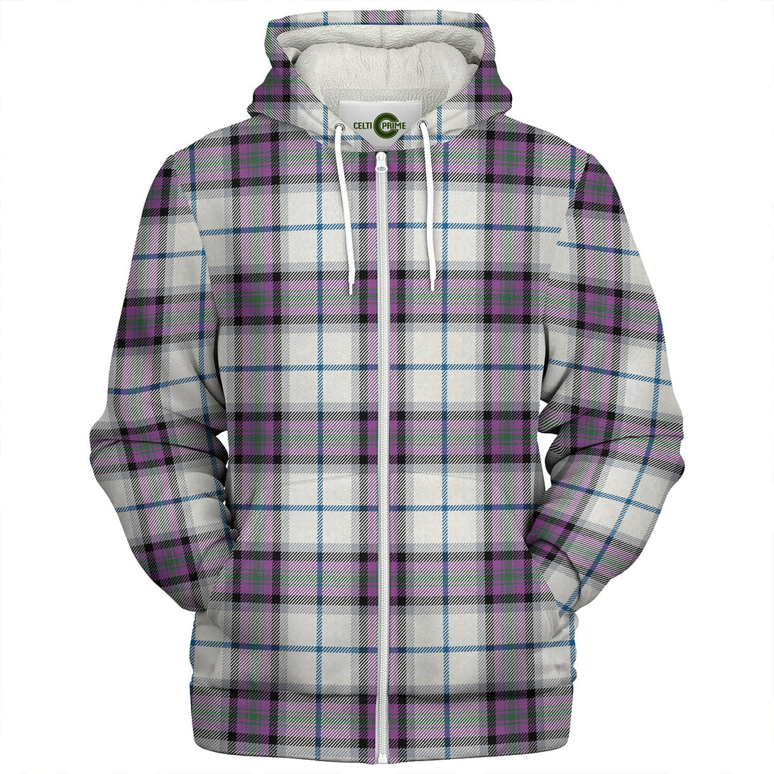 Alexander of Menstry Dress Ancient Clan Badge Tartan Sherpa Hoodie